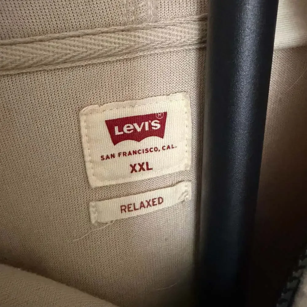 Levi's Sherpa Fleece Relaxed Fit Hooded Jacket Size XXL